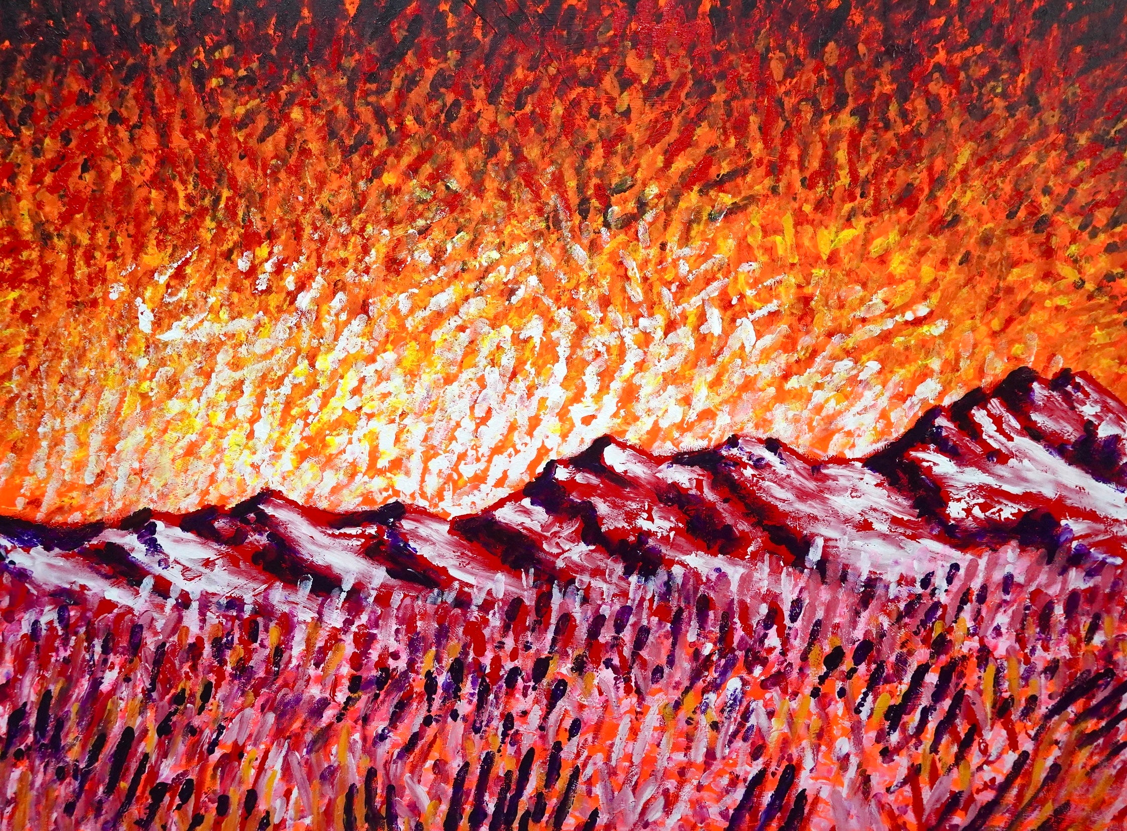 Inferno Sky (Mountain Study III) (2025)