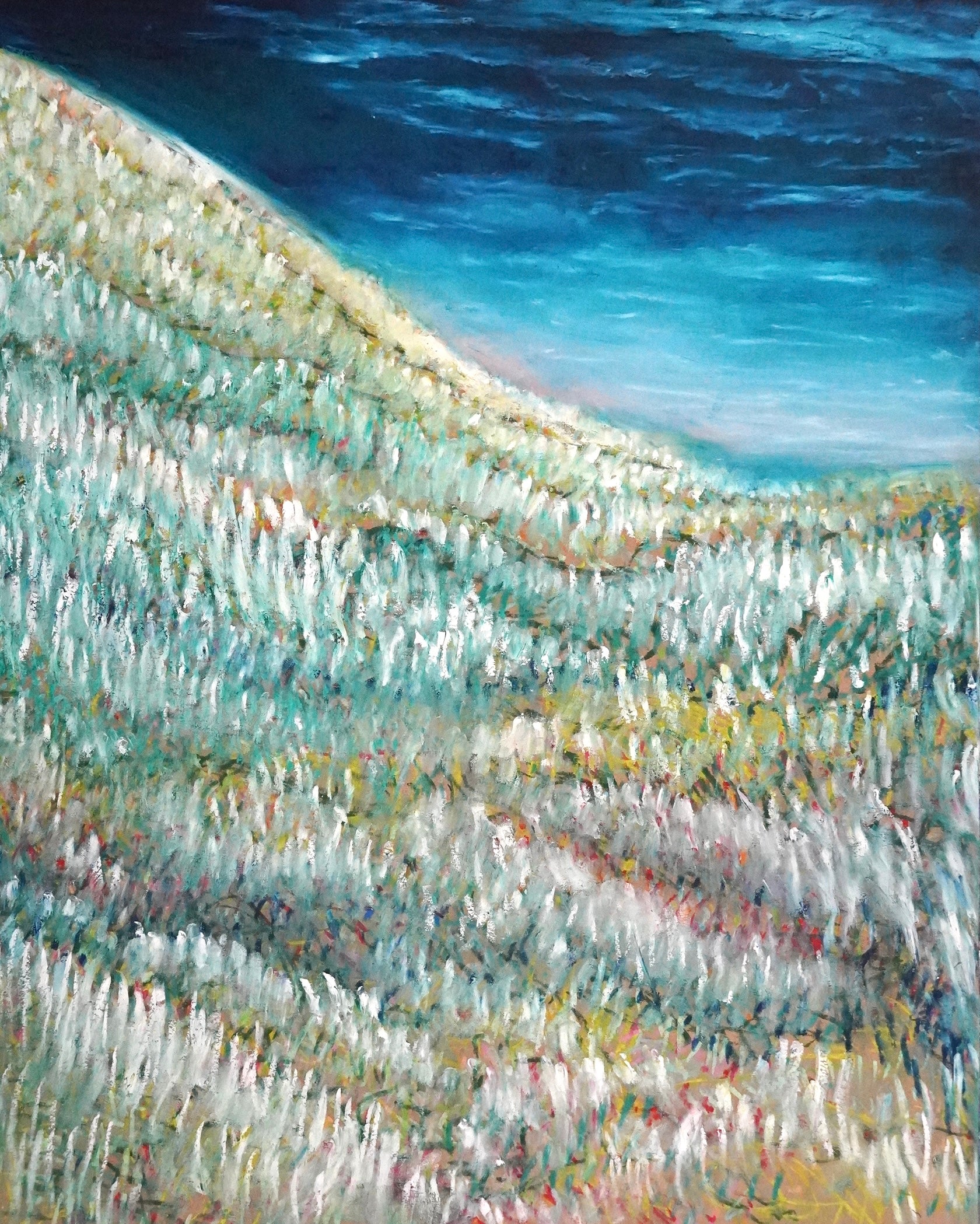 Coastal Mist (Pastel Landscape Study VIII) (2025)
