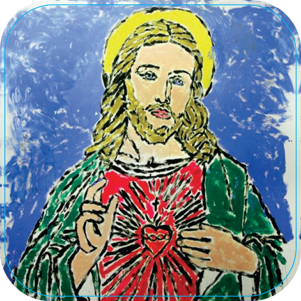 Sacred Heart Penis Painting