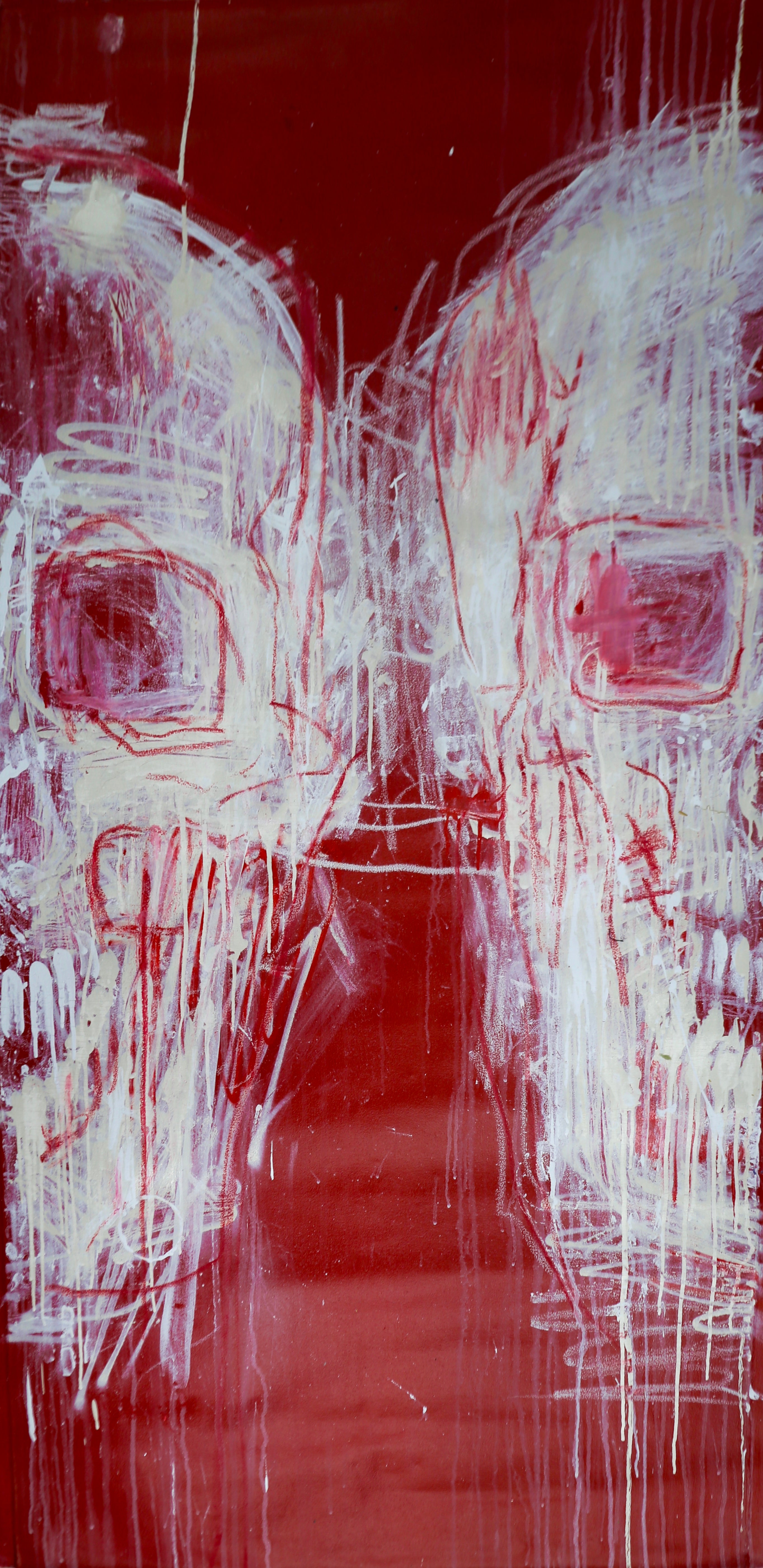 Skull Study XlV (2012) (Diptych)