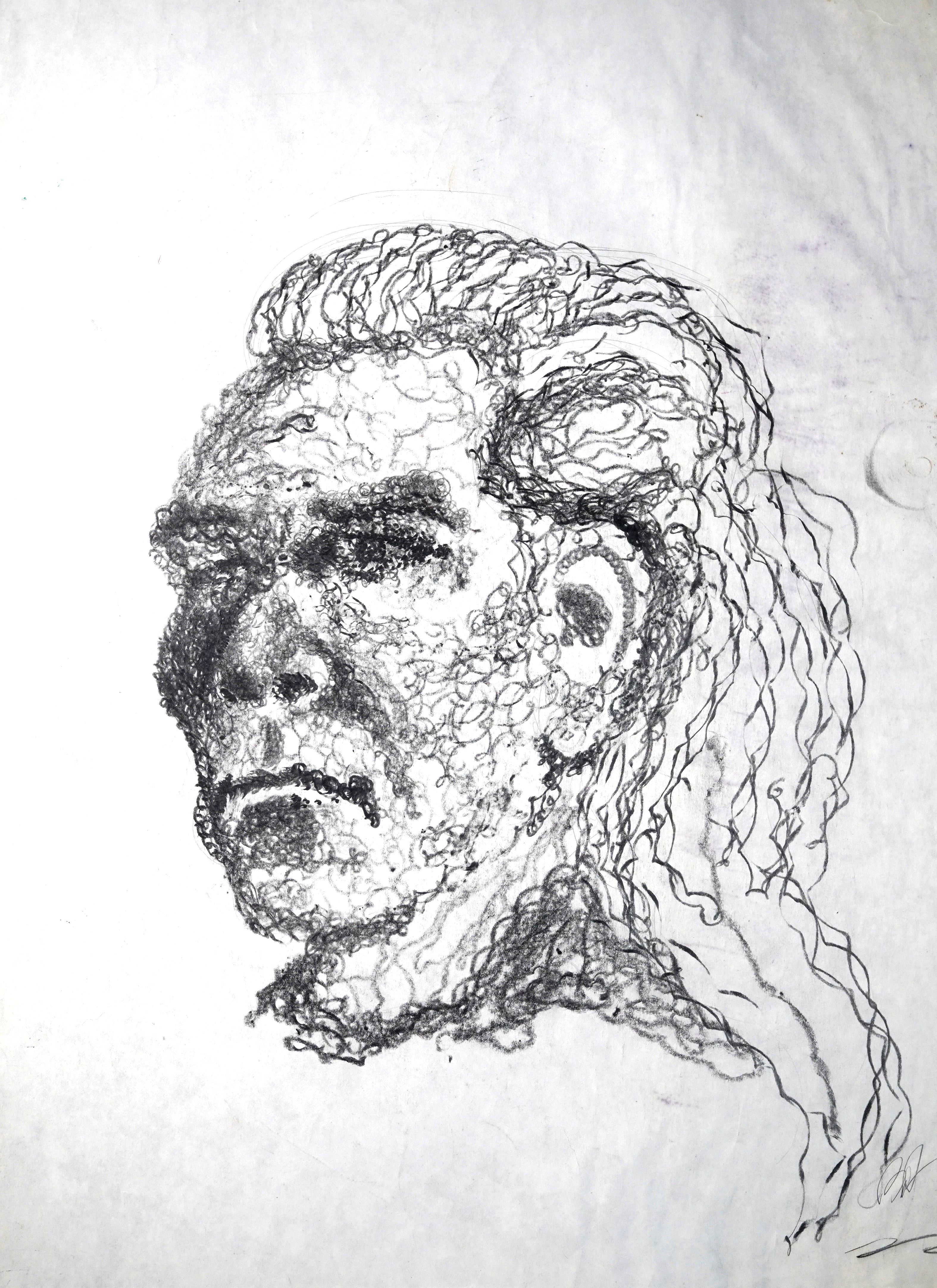 Power Drill Portrait Drawing (1999)