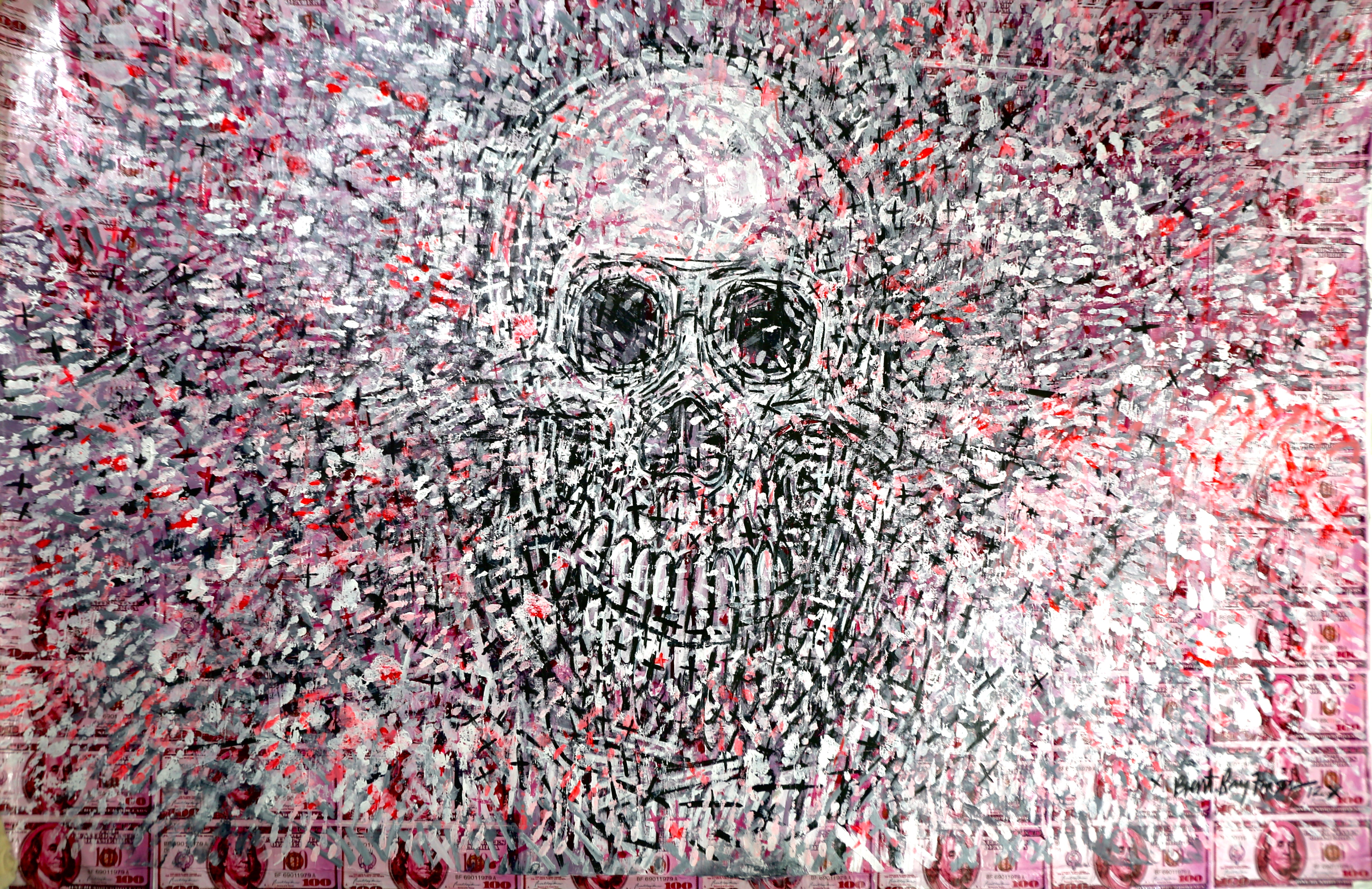 Skull Study Xlll (2012) (Pink Money)