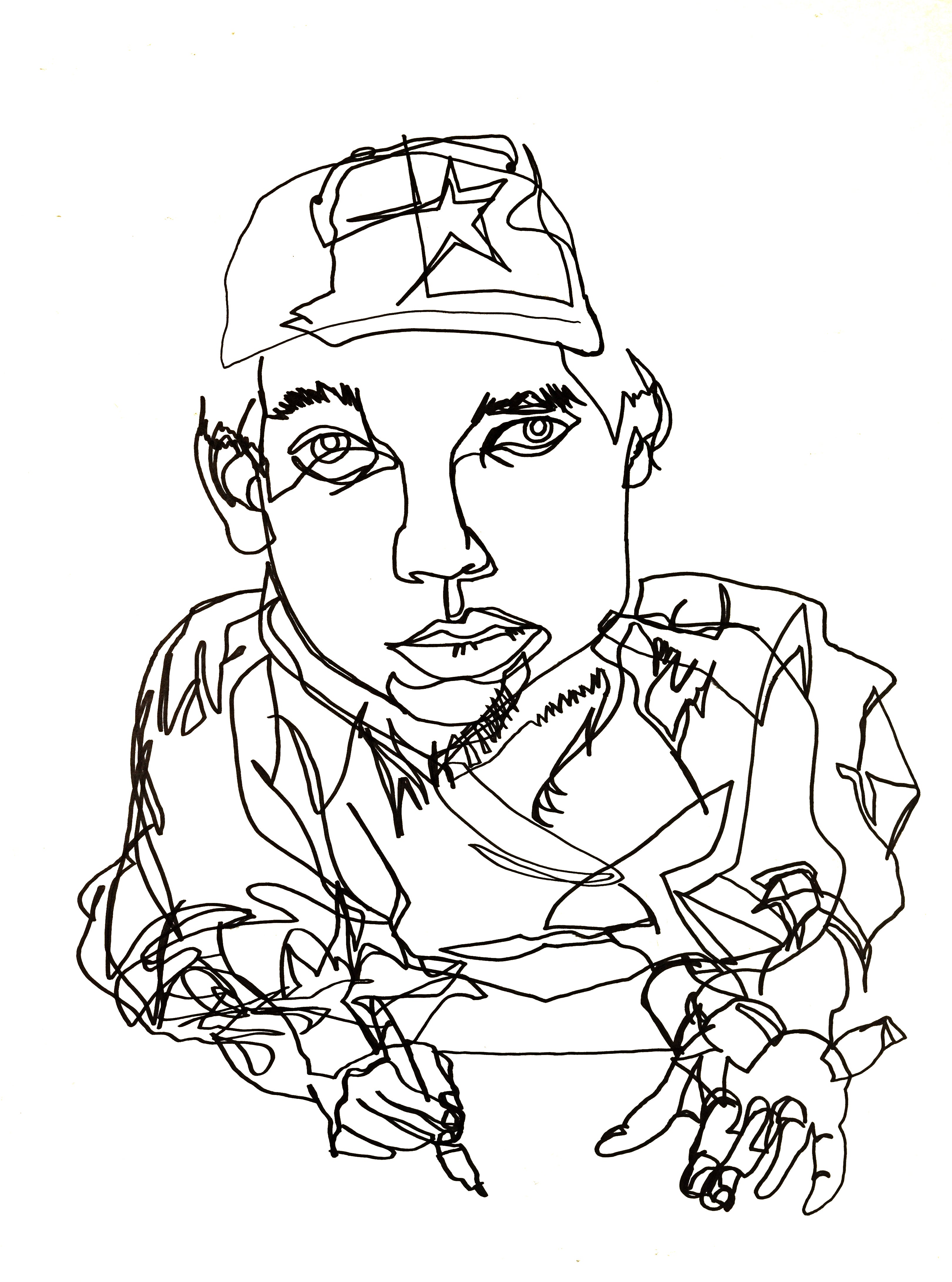 Drawing of a Classmate Drawing Me (1998)