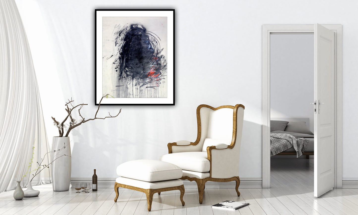 Untitled Black Mass With Red, 2010