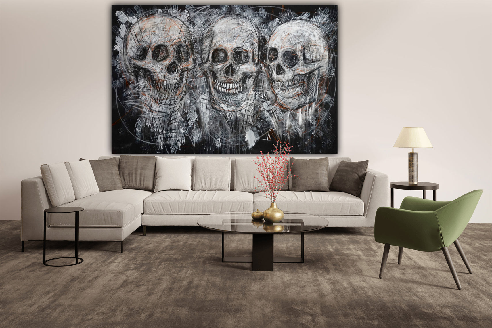 Skull Study lll (2012) (Three Forms)