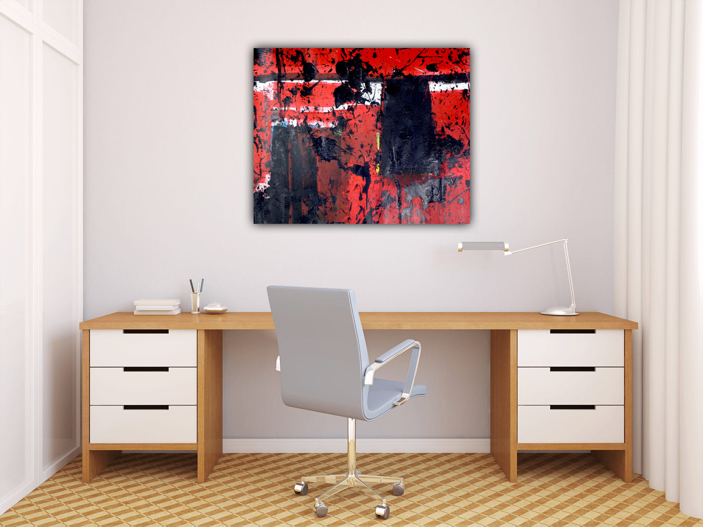 Red & Black Abstraction, 2007