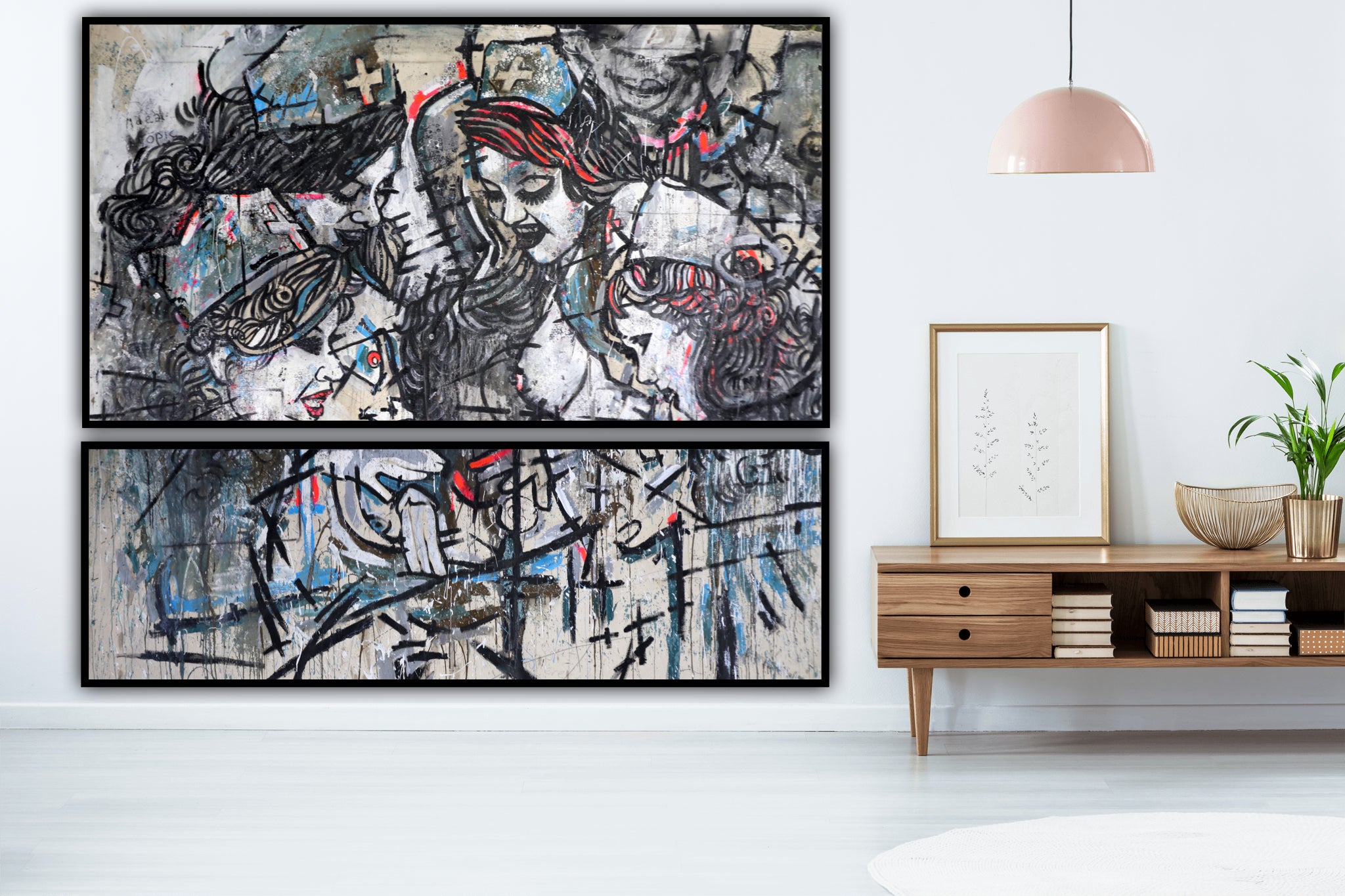 Four Nurses (Self portrait) (Diptych) (2006)
