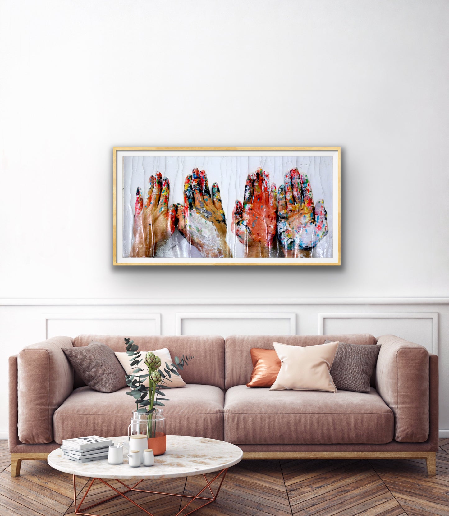 My Painted Hands (Self Portrait), 2014