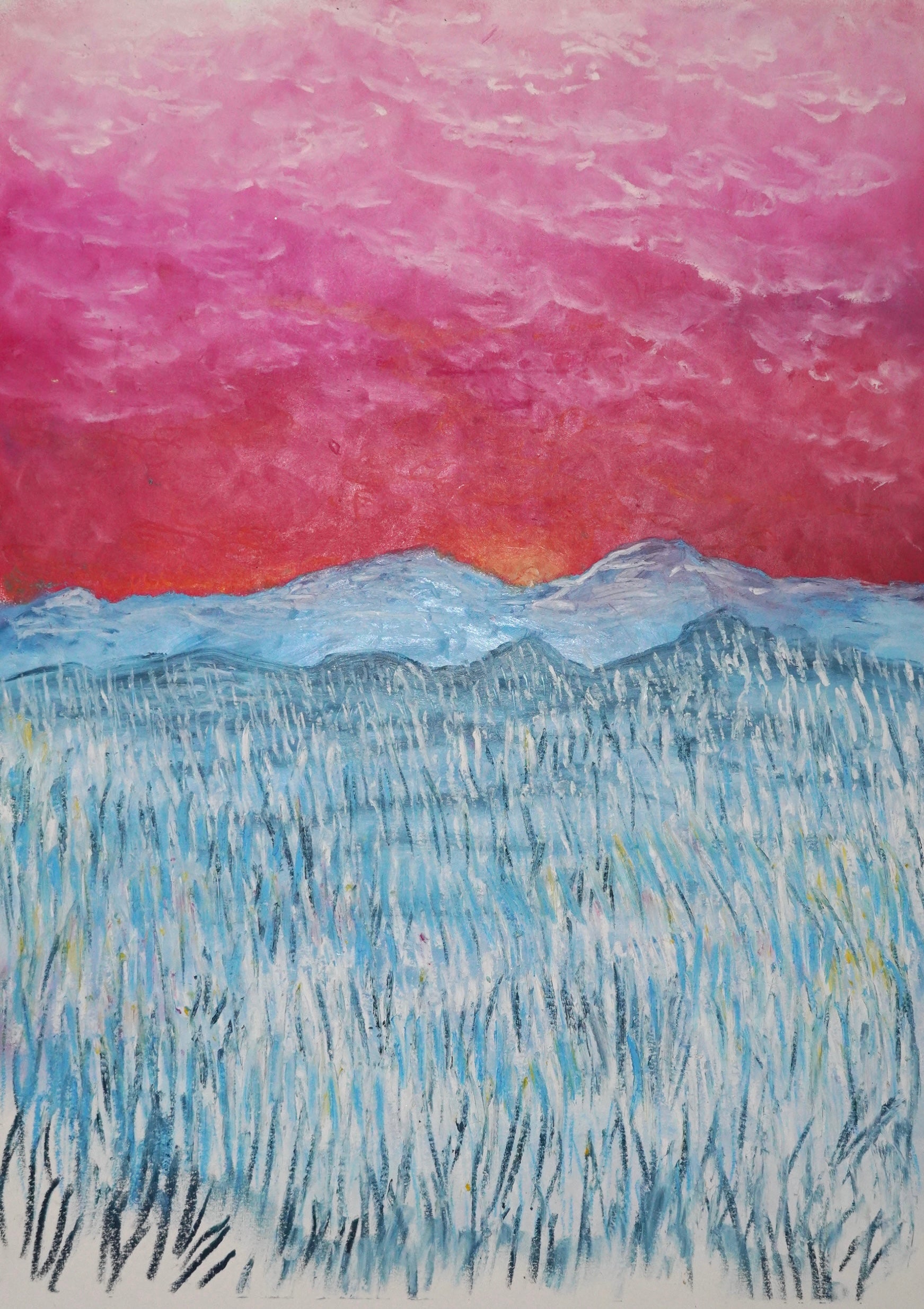 Evening Glow (Pastel Landscape Study IV) (2026)