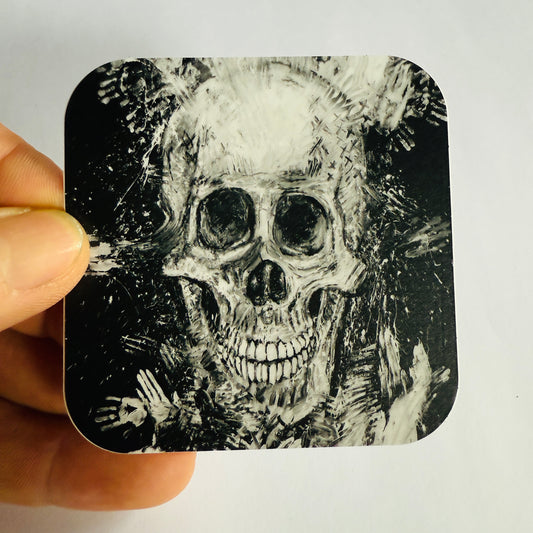 Finger Painted Skull