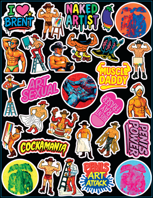 Naked Artist Sdicker Sheet