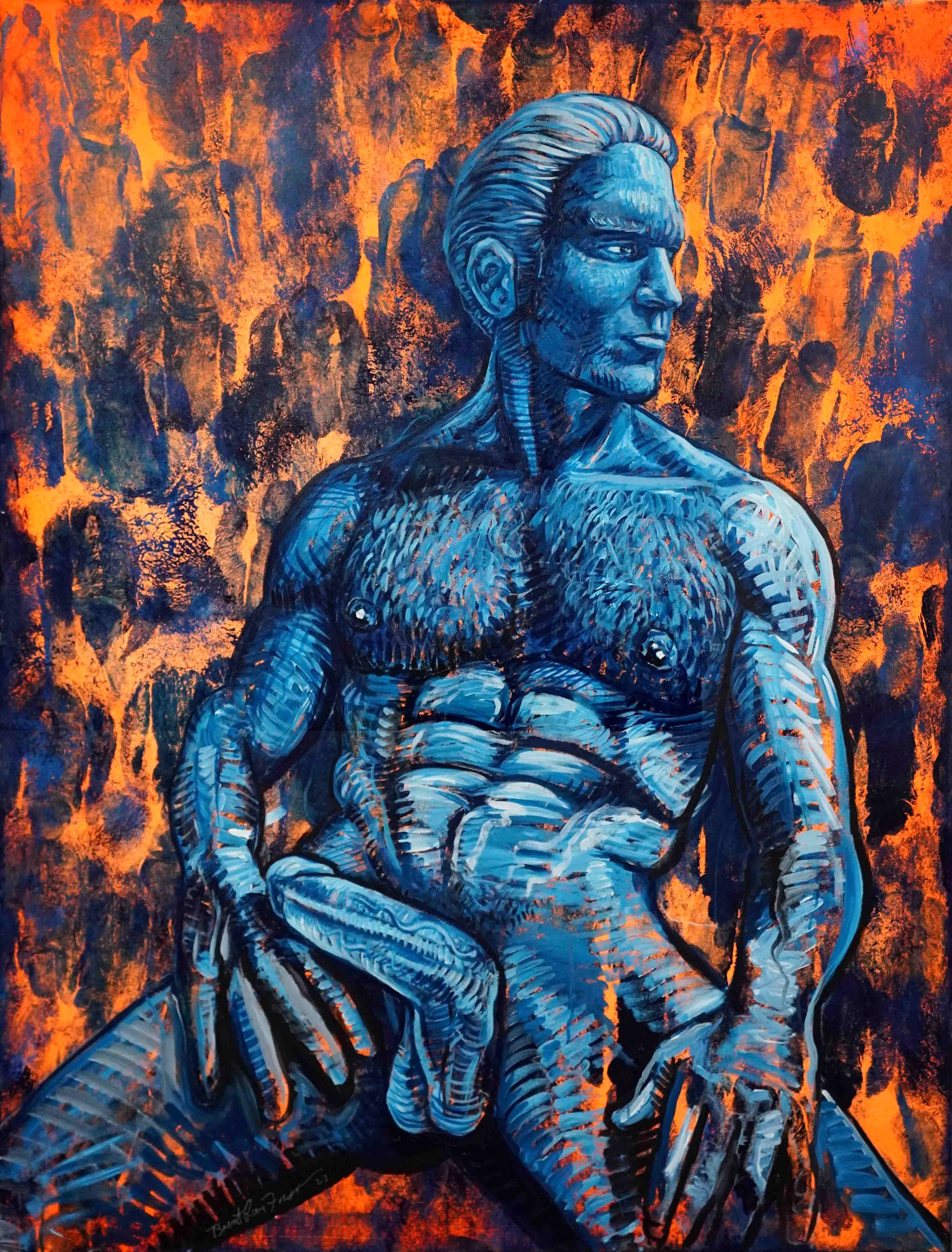 Seated in Blue Terrain (2023)