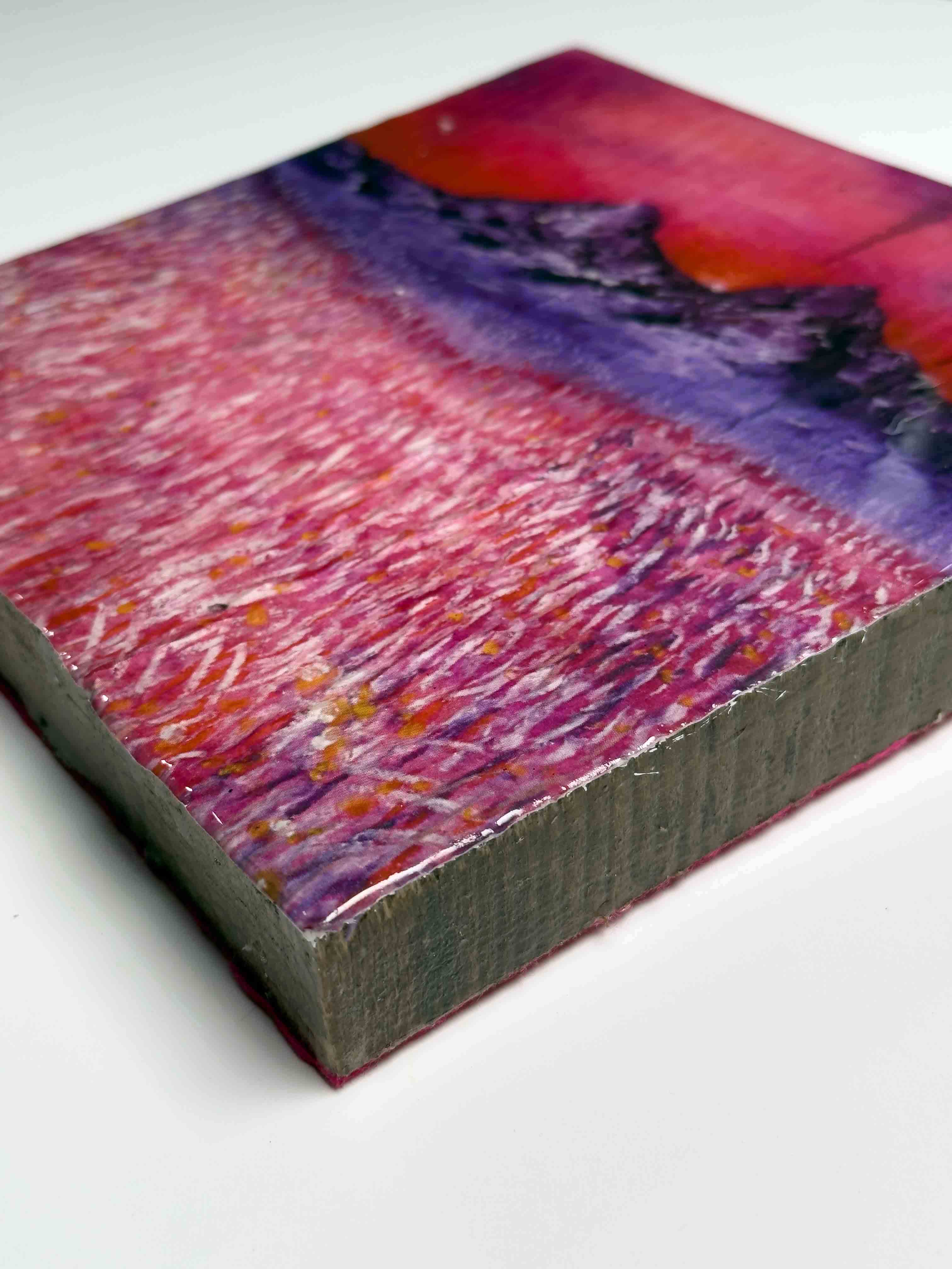 Crimson Field (Pastel Landscape Study V)