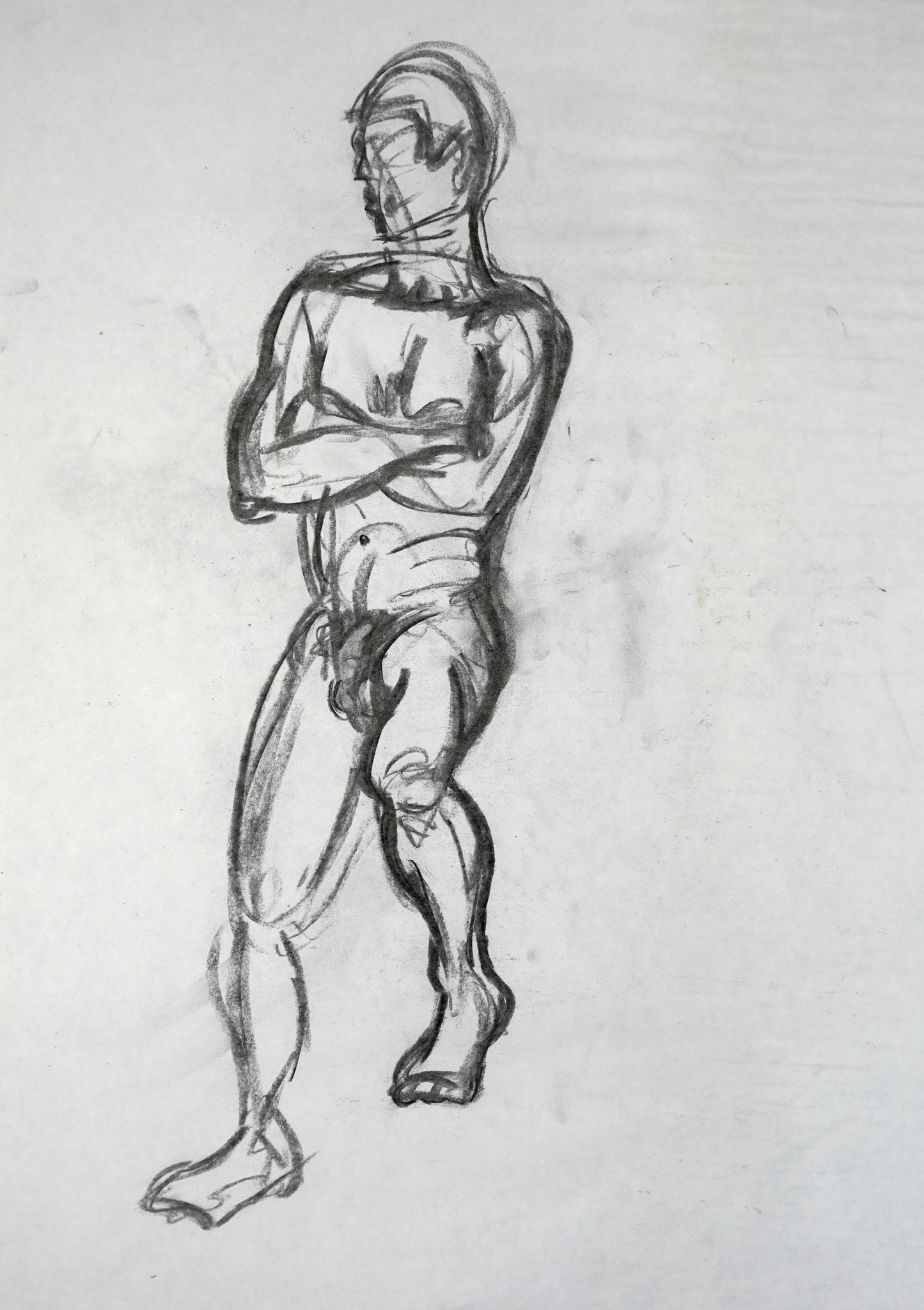 Male on Stool, 2000