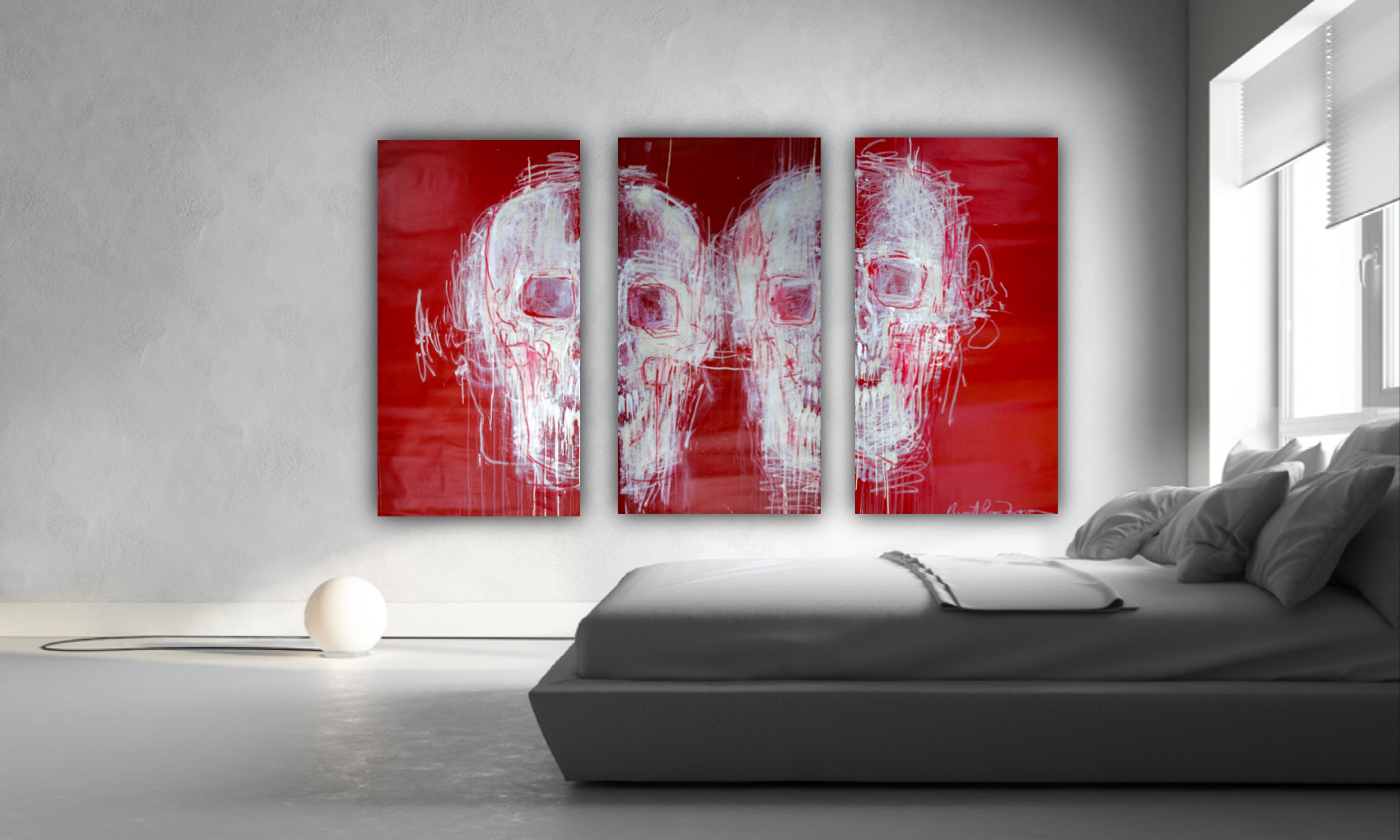 Skull Study XlV (2012) (Diptych)