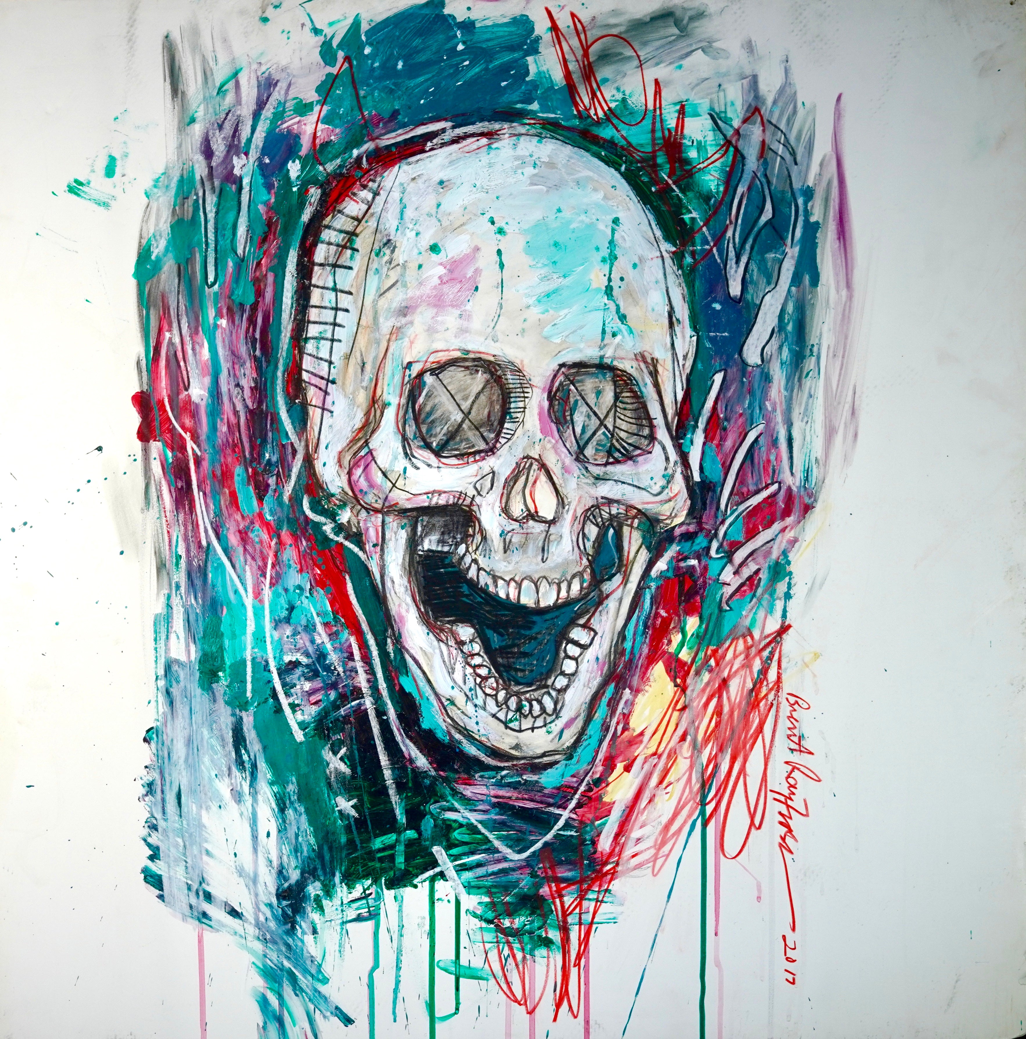 Skull Study ll (2018) (Red/Green)