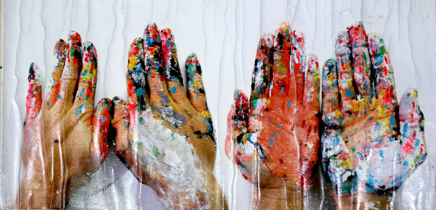 My Painted Hands (Self Portrait), 2014