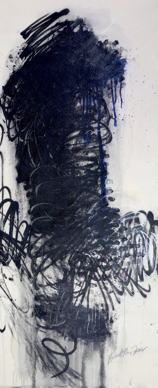 Diptych With Two Black Masses, 2010