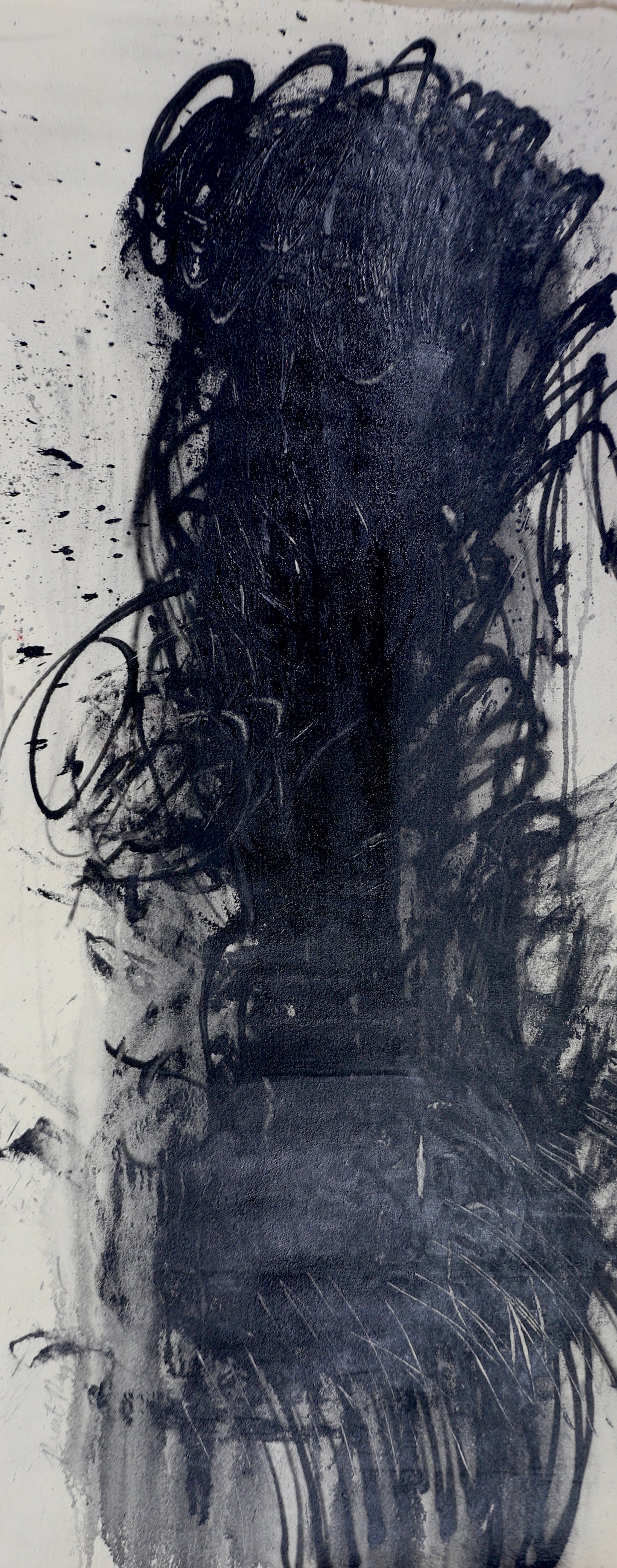 Diptych With Two Black Masses, 2010