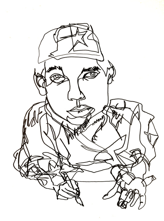 Drawing of a Classmate Drawing Me, 1998