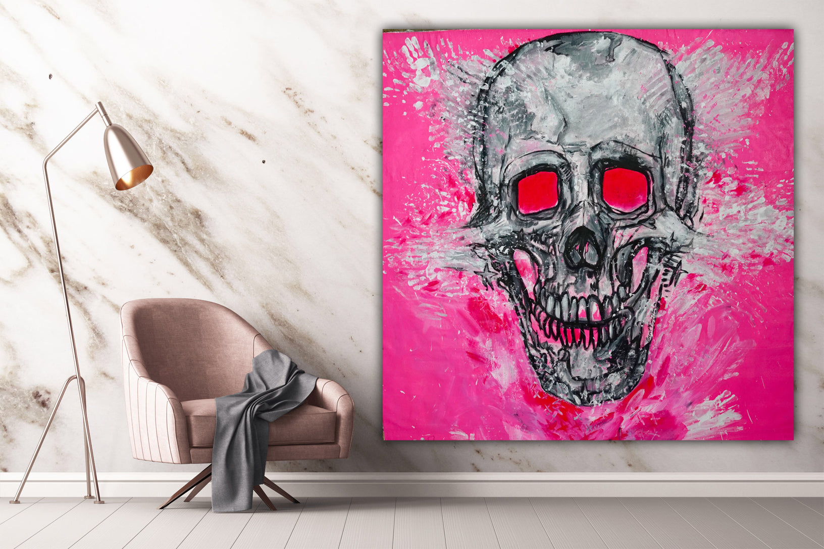 Skull Study V (2012) (Pink)
