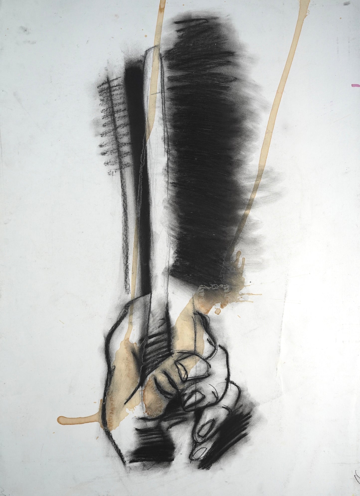 My Hand With A Wire Brush