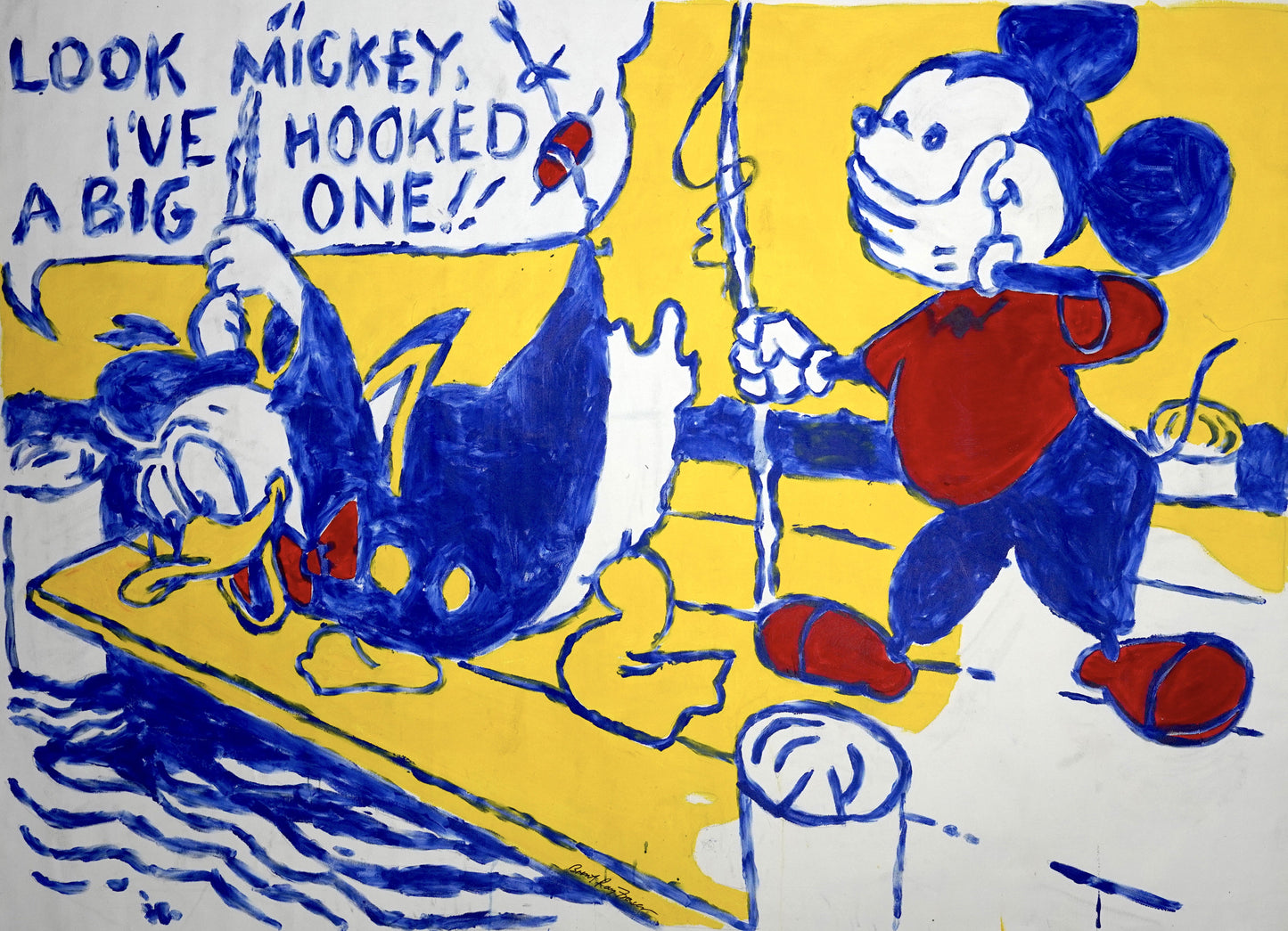 Look Mickey I've Hooked A Big One, 2015 - By Brent Ray Fraser