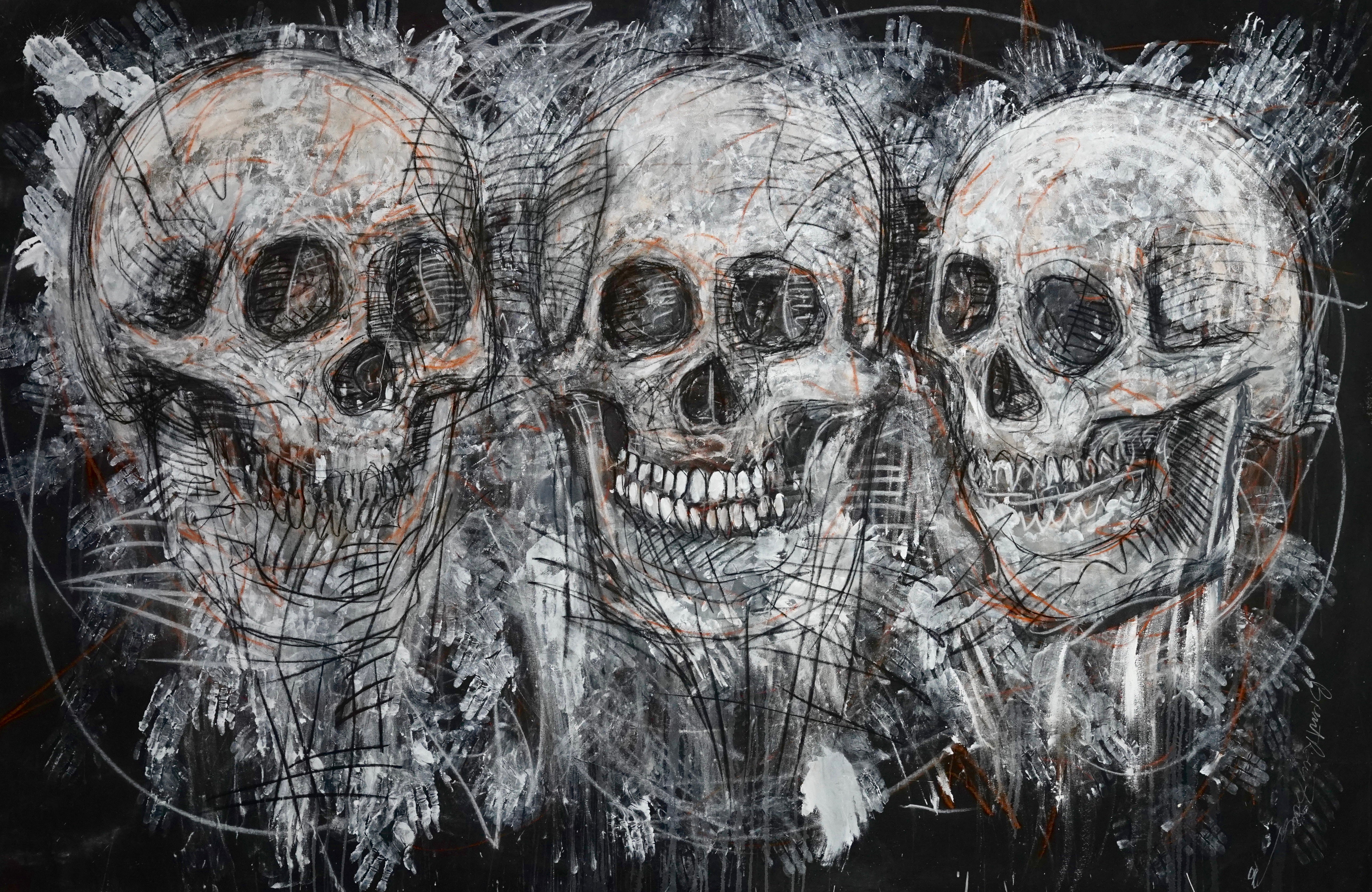 Skull Study lll (2012) (Three Forms)