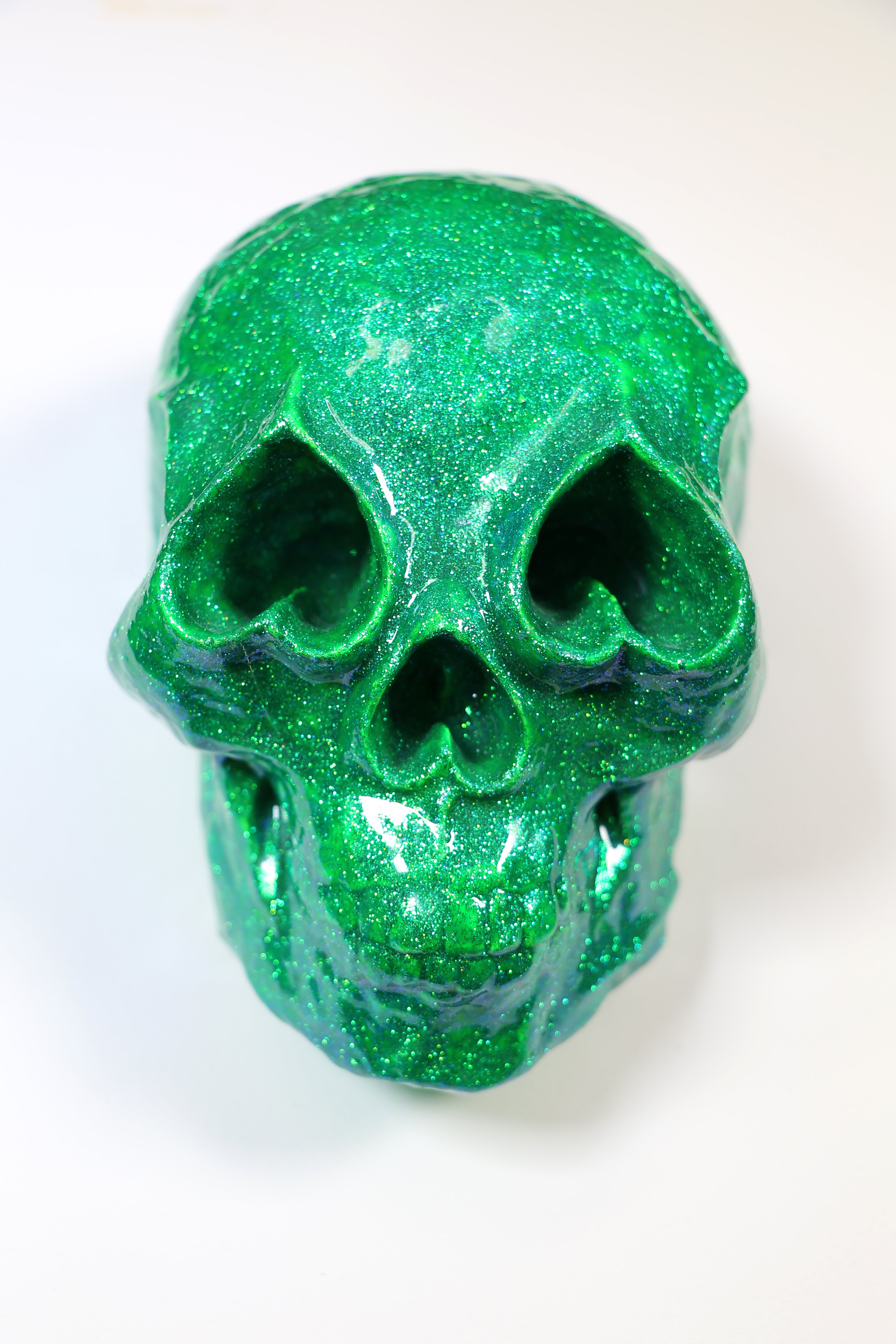 Love Skull Cast lll (2018) (Green Sparkle Resin)