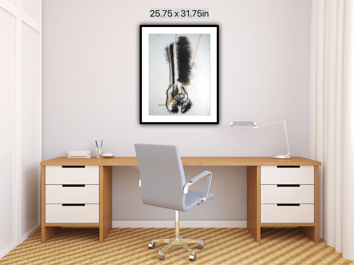 My Hand With A Wire Brush