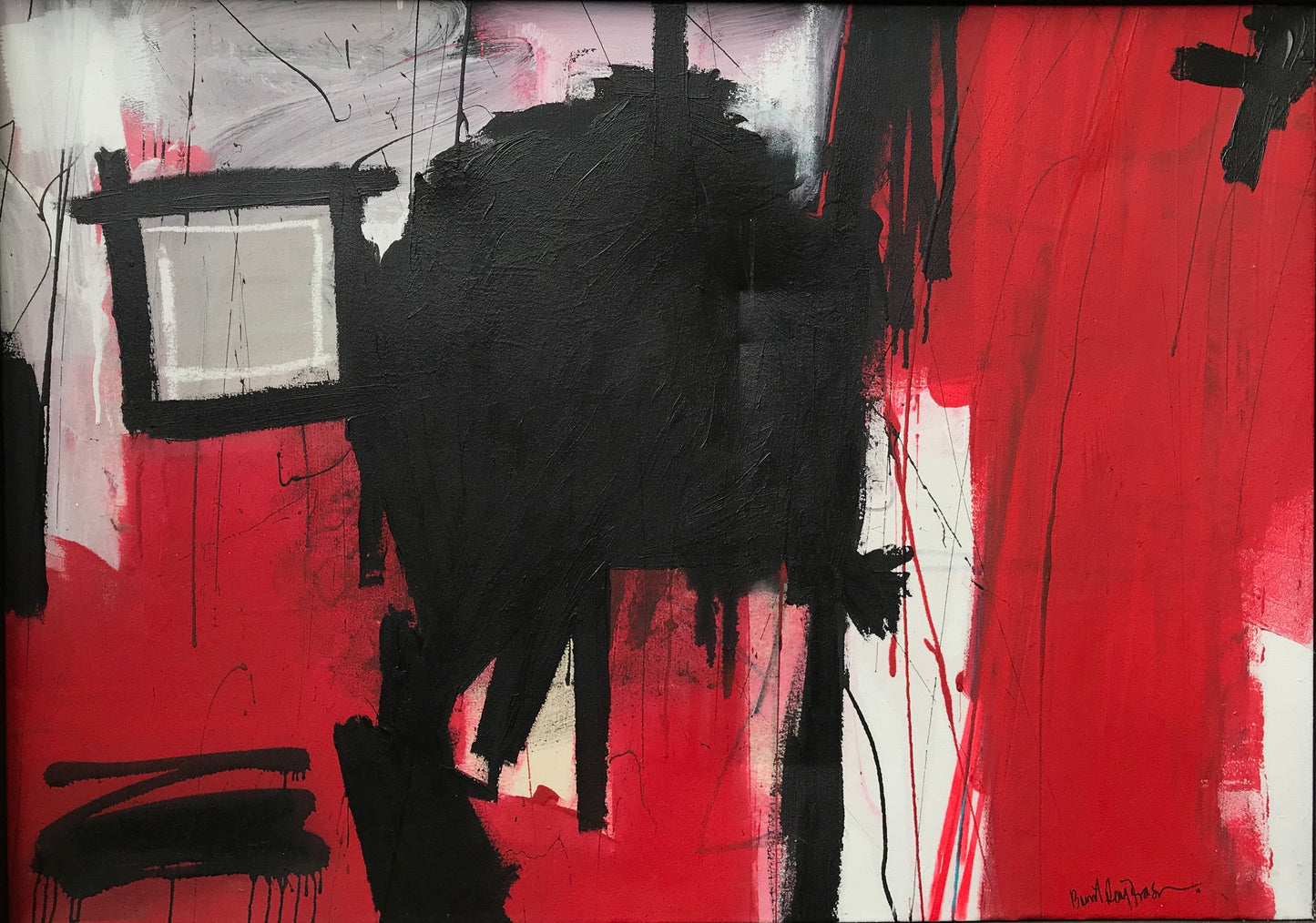Red and Black Abstract, 2014